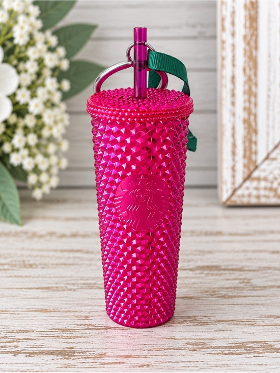 Starbucks Accessories - Starbucks Sangria Studded Key Chain/Ornament.
